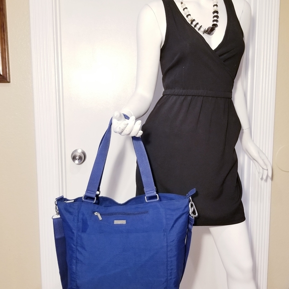 BAGGALLINI SLATE BLUE LAPTOP DOCTOR SATCHEL CROSSBODY NYLON PURSE SHOULDER BAG - Picture 7 of 12